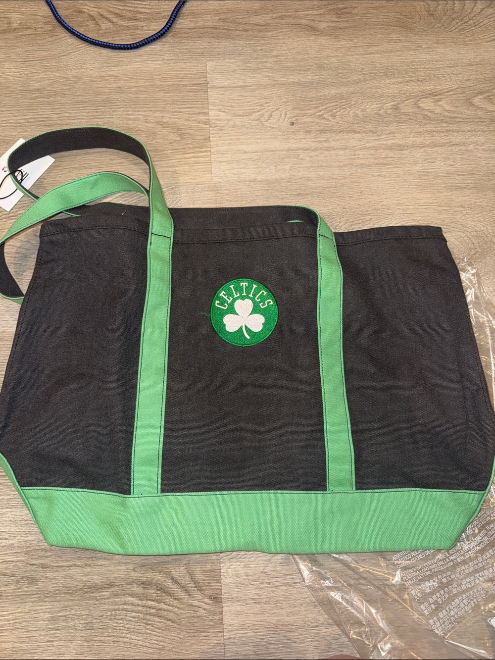 NWT Gap NBA Boston Celtics Large Canvas Tote Bag